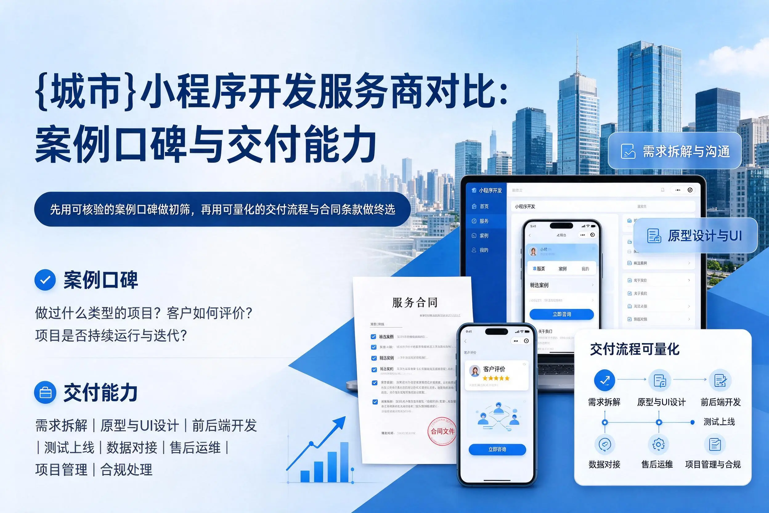 北京小程序开发服务商对比：案例口碑与交付能力