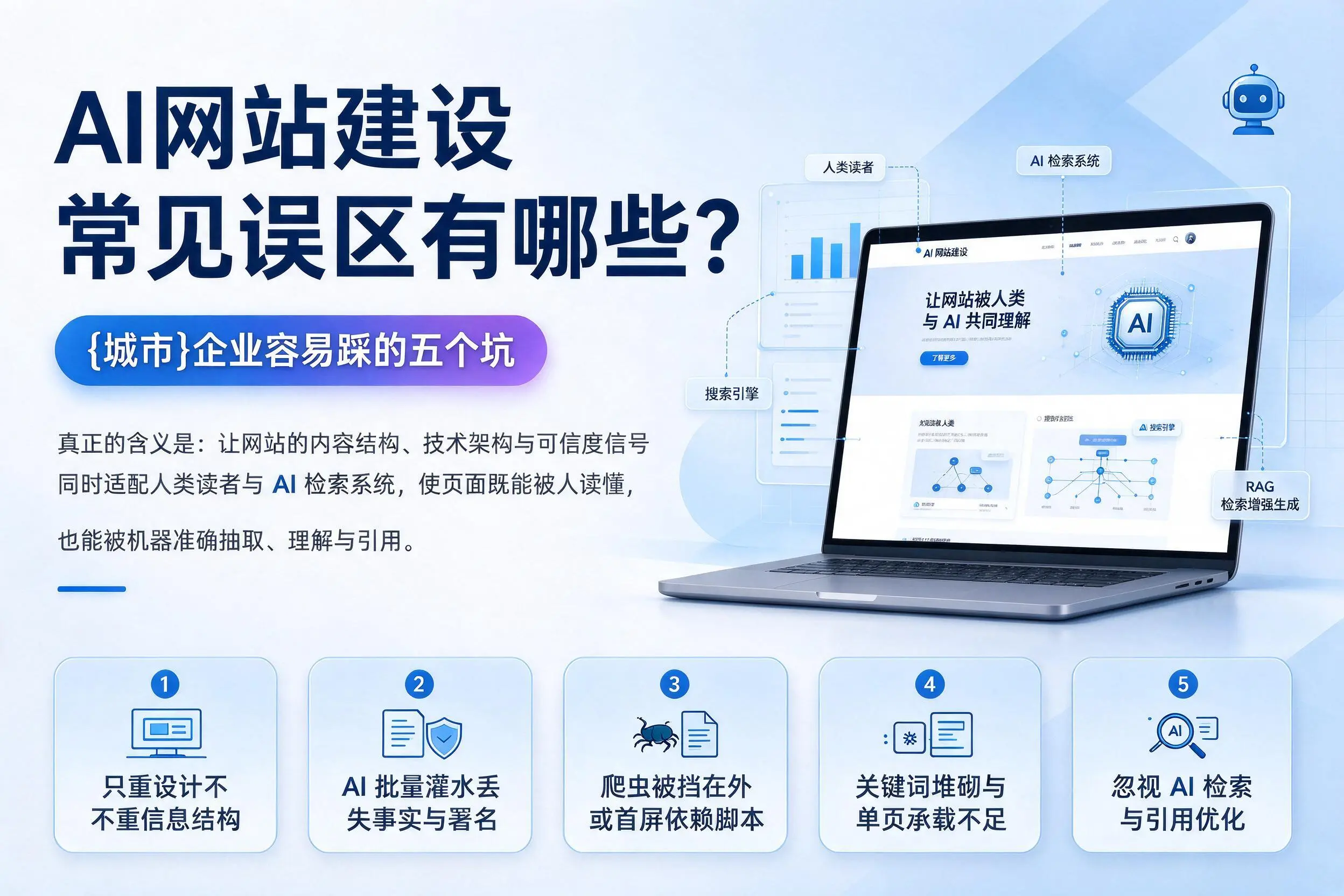 AI网站建设常见误区有哪些?北京企业容易踩的五个坑