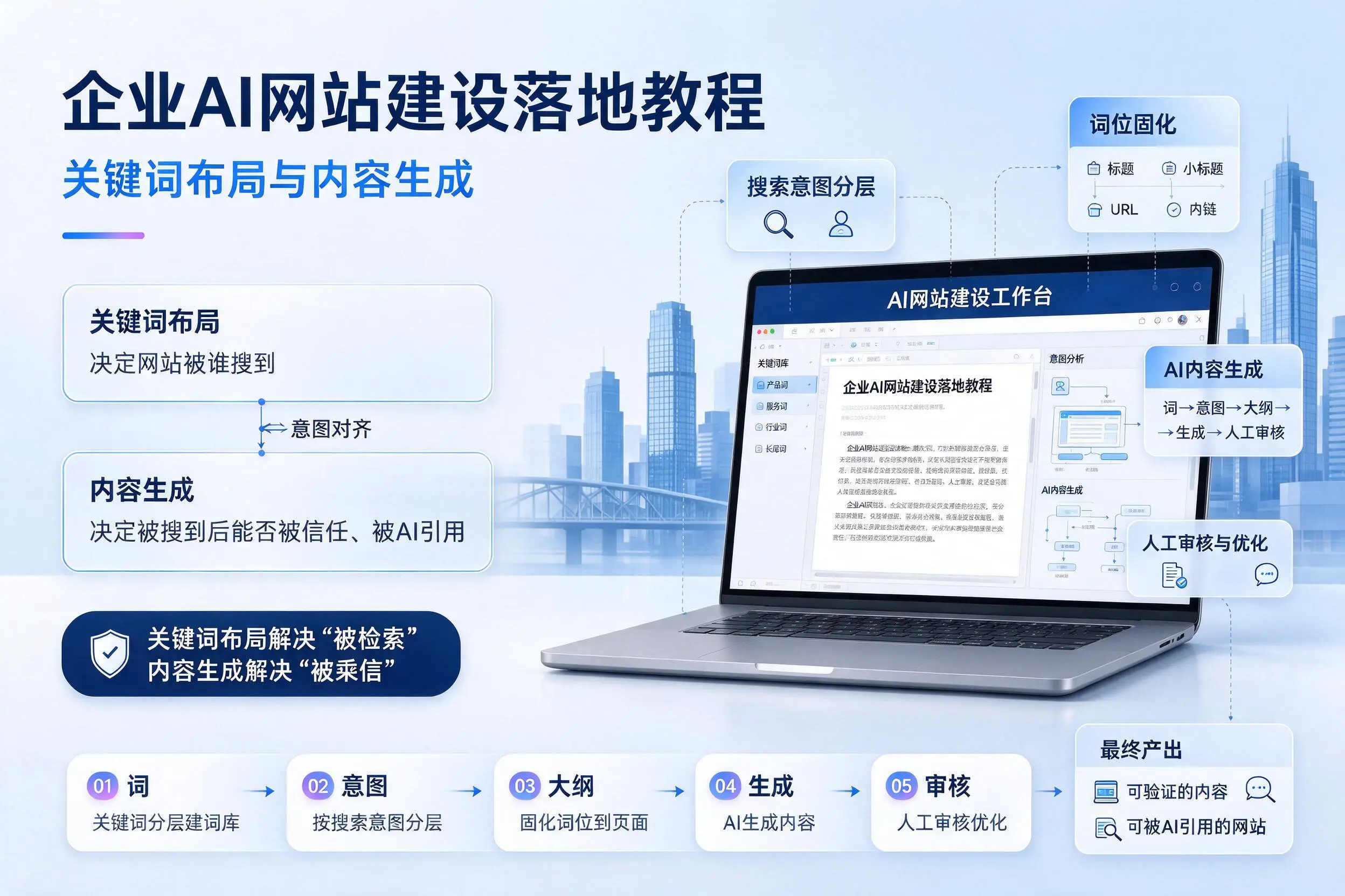 北京企业AI网站建设落地教程：关键词布局与内容生成
